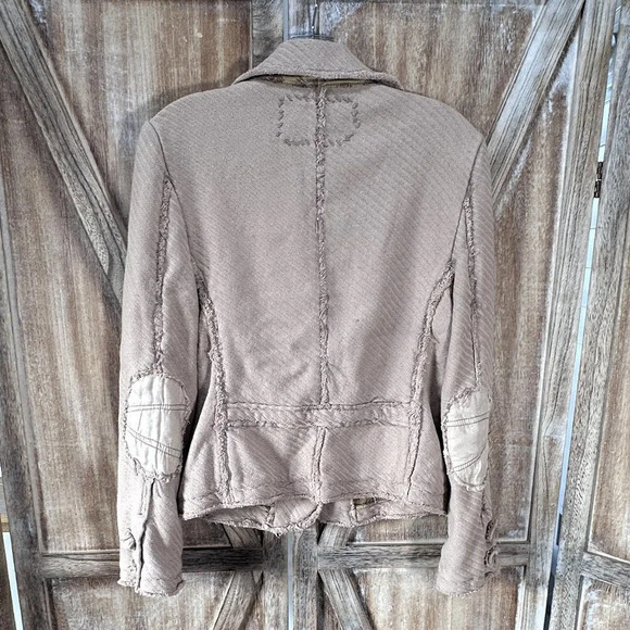 Shangana Light Dusty Rose Silk/Cotton Blend Blazer - Picture 2 of 4